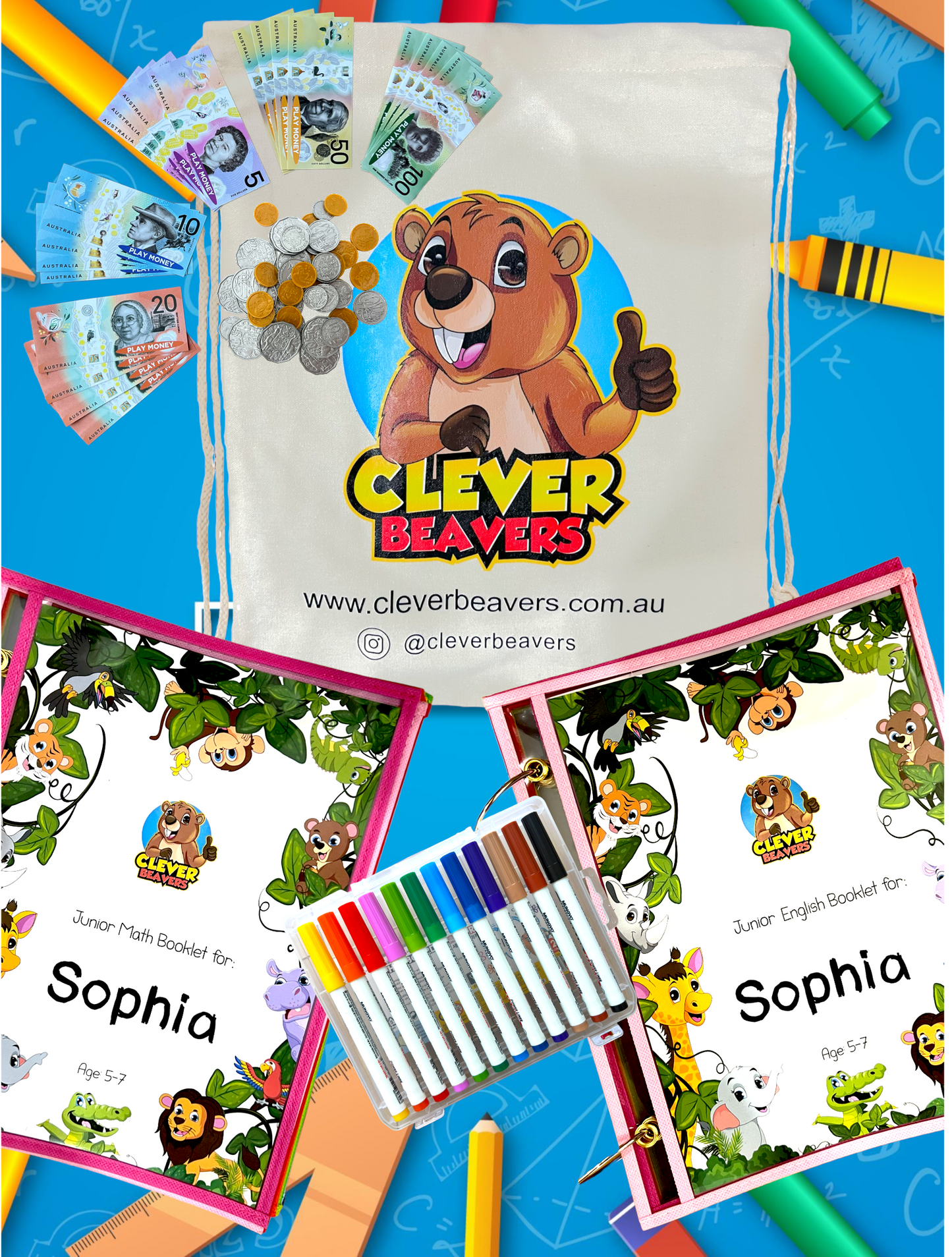 Junior English and Junior Maths Bundle 5-7 years